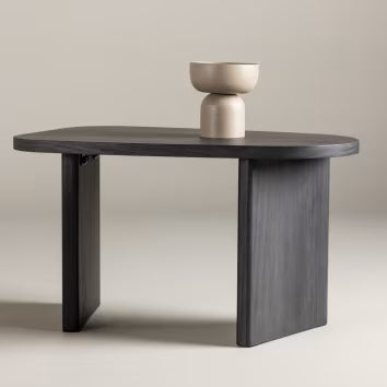 Table d'appoint Japandi en bois design marron – Gonvy