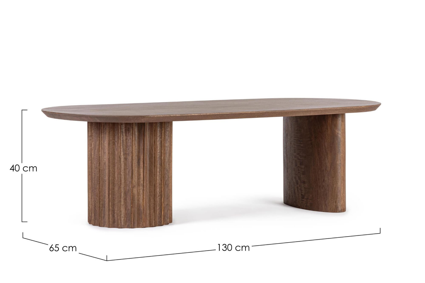 Table Japandi en manguier ovale L130 – Agra