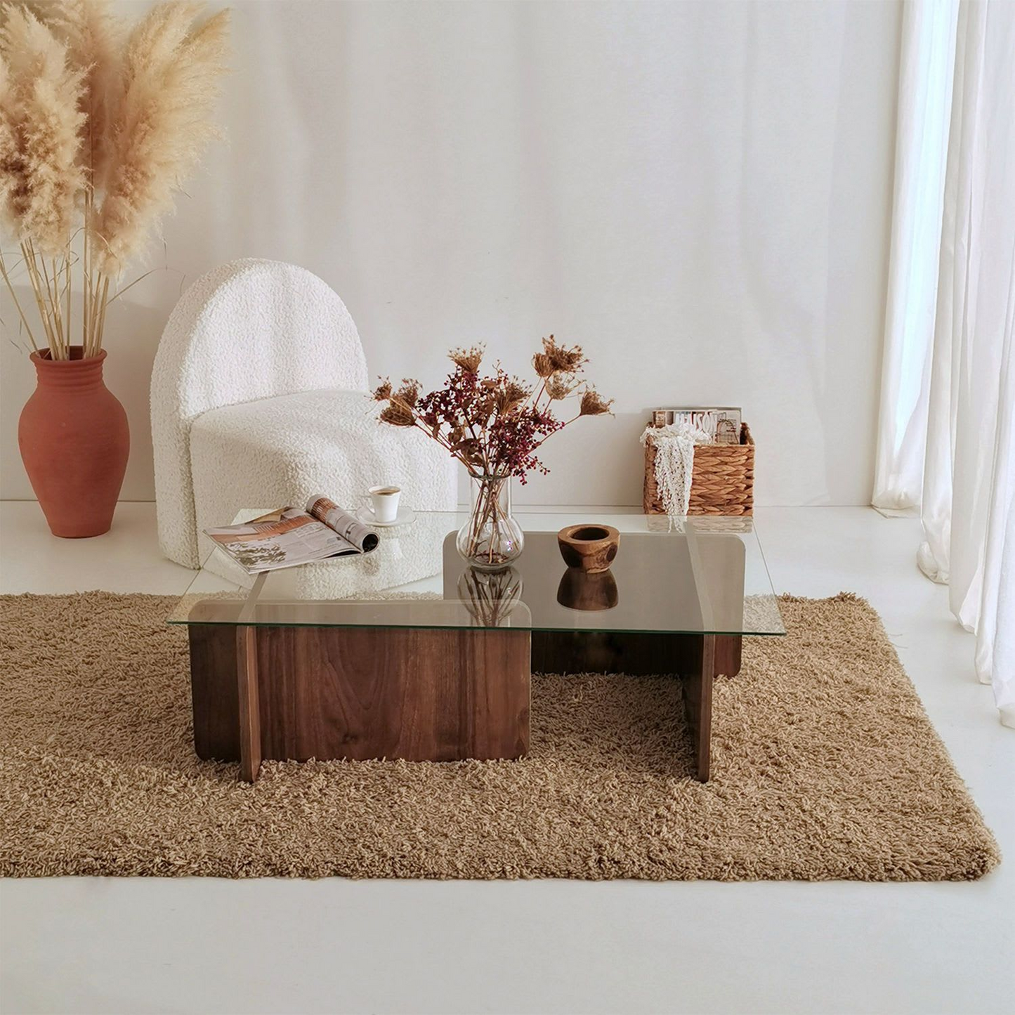 Table Basse Japandi rectangulaire en panneaux de particules – Escape