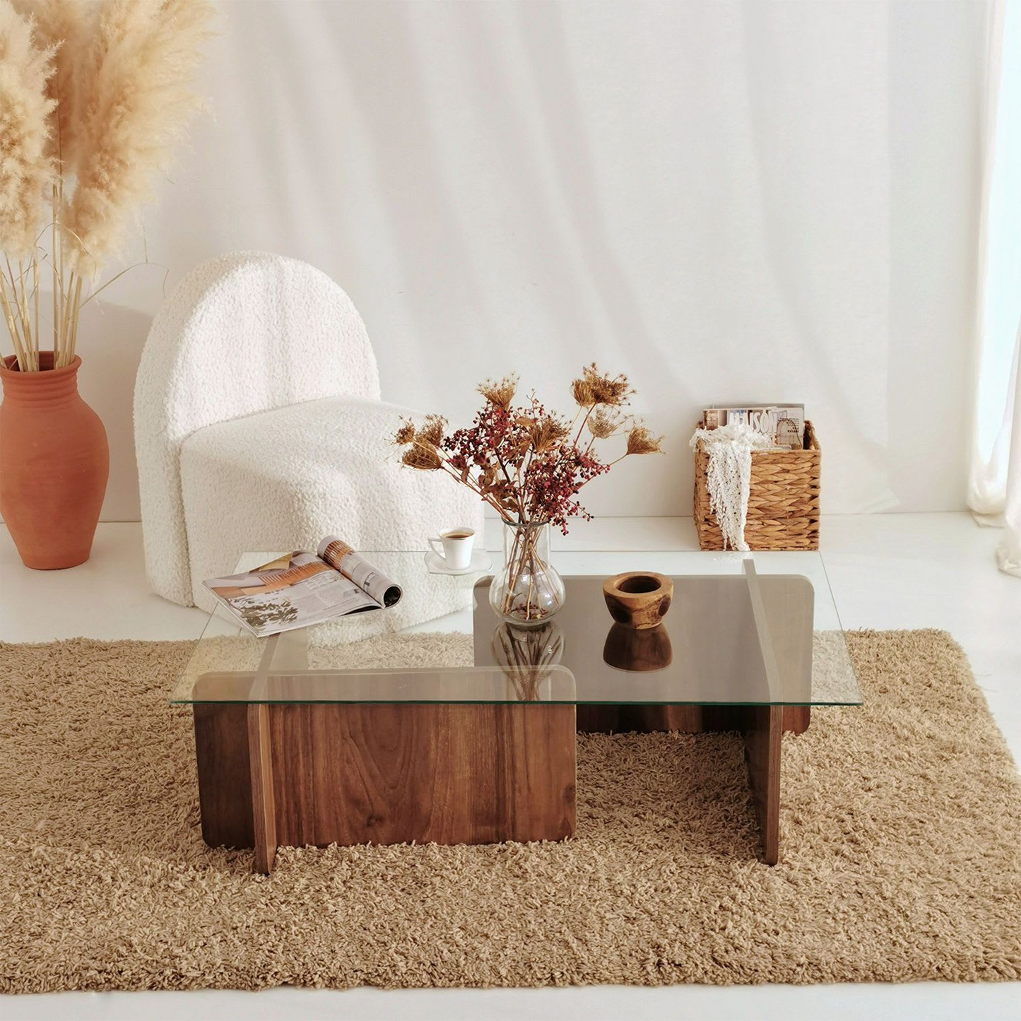 Table Basse Japandi rectangulaire en panneaux de particules – Escape