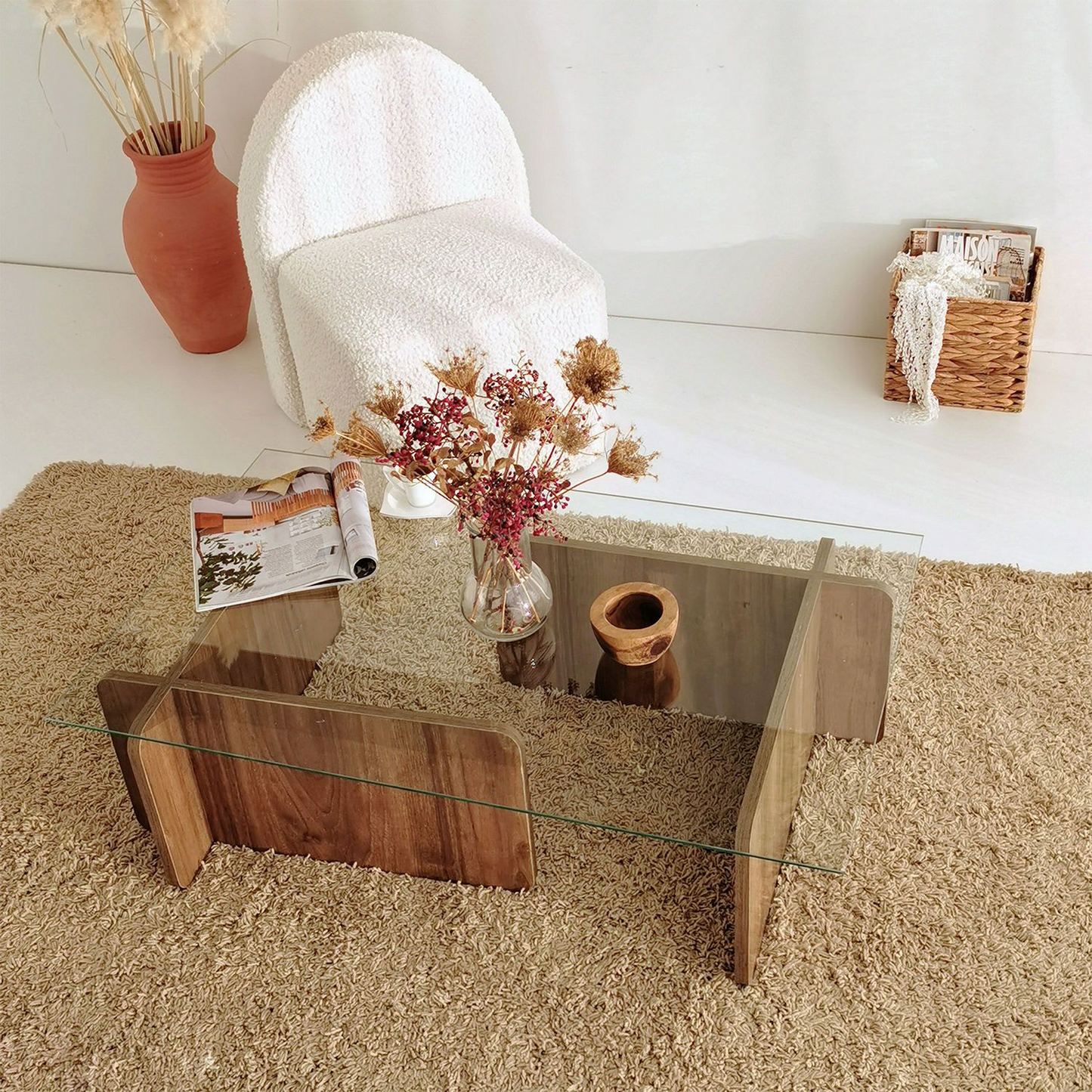 Table Basse Japandi rectangulaire en panneaux de particules – Escape
