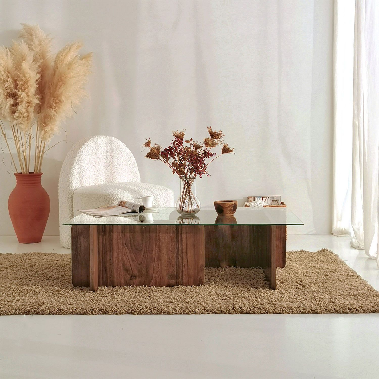 Table Basse Japandi rectangulaire en panneaux de particules – Escape