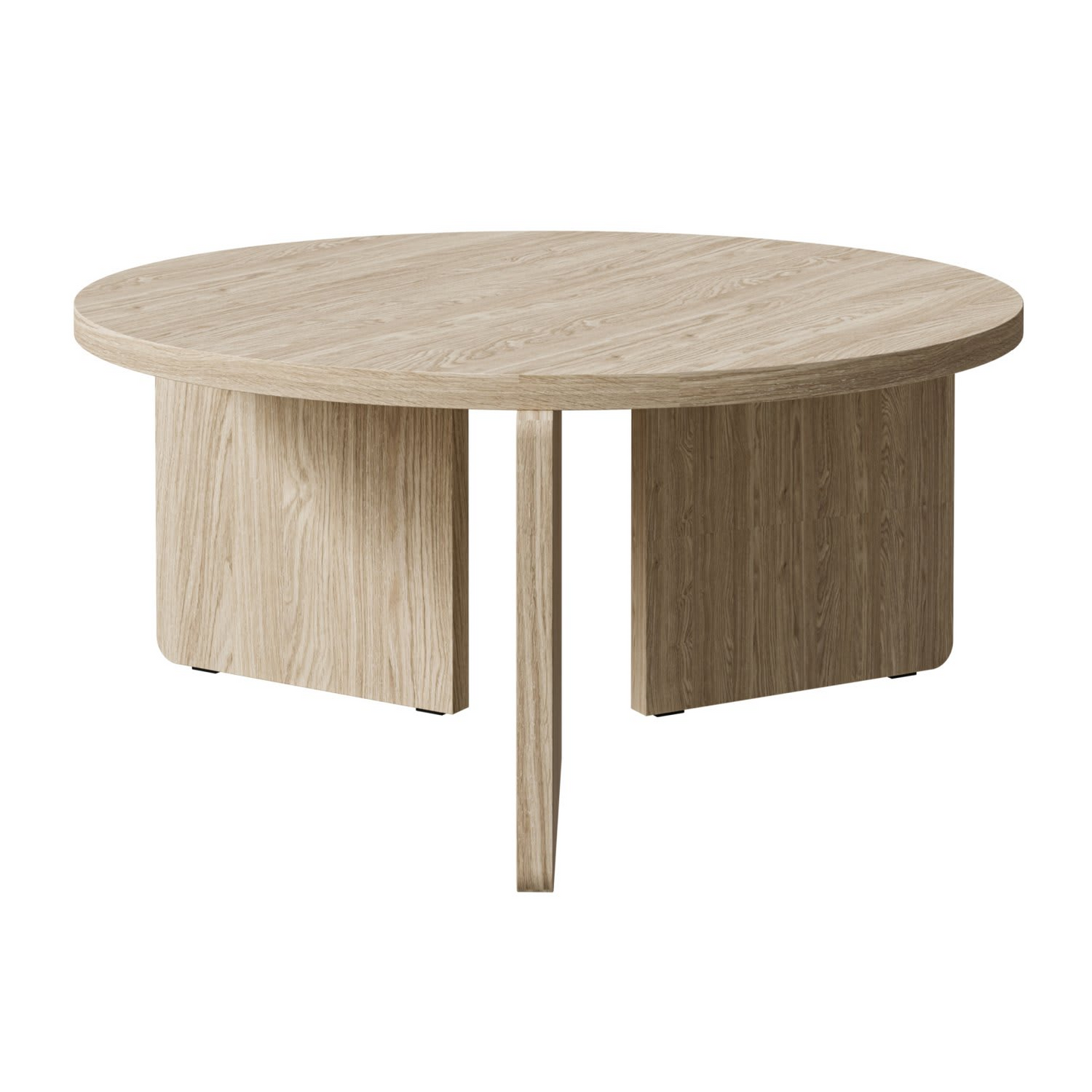 Table Basse Japandi ronde bois clair 85 cm – Preffines
