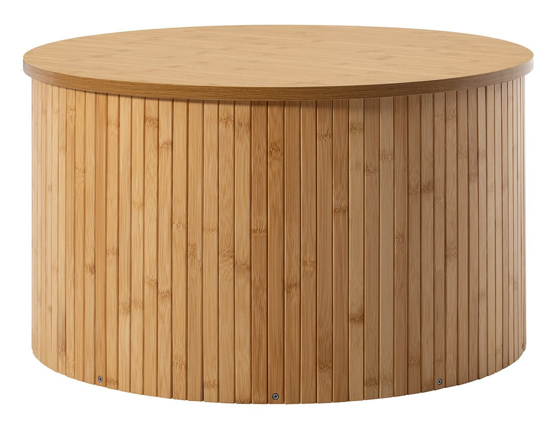 Table Basse Japandi ronde bois contemporaine 60 cm – Kofu