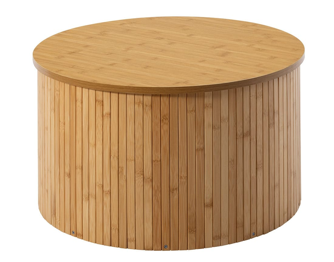 Table Basse Japandi ronde bois contemporaine 60 cm – Kofu
