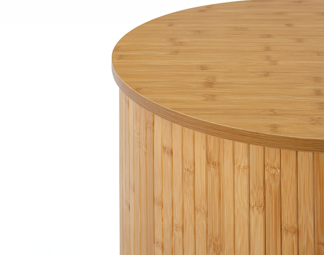 Table Basse Japandi ronde bois contemporaine 60 cm – Kofu
