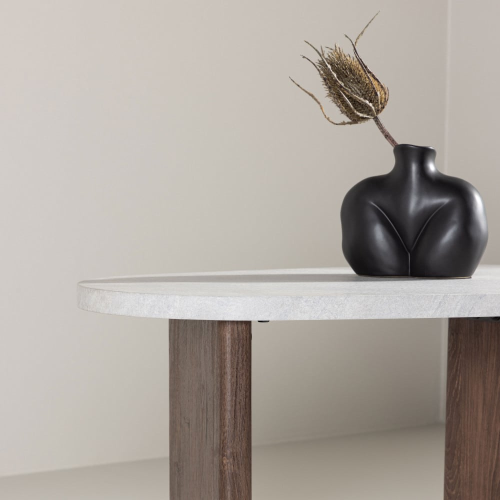 Table d'Appoint Japandi bois design marron – Gonvy