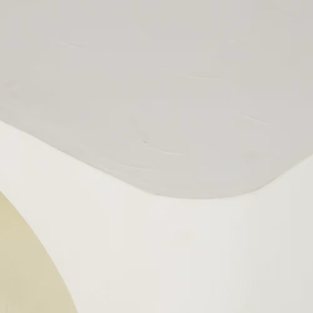 Table de Chevet Japandi blanche avec niche et étagère – Sartene