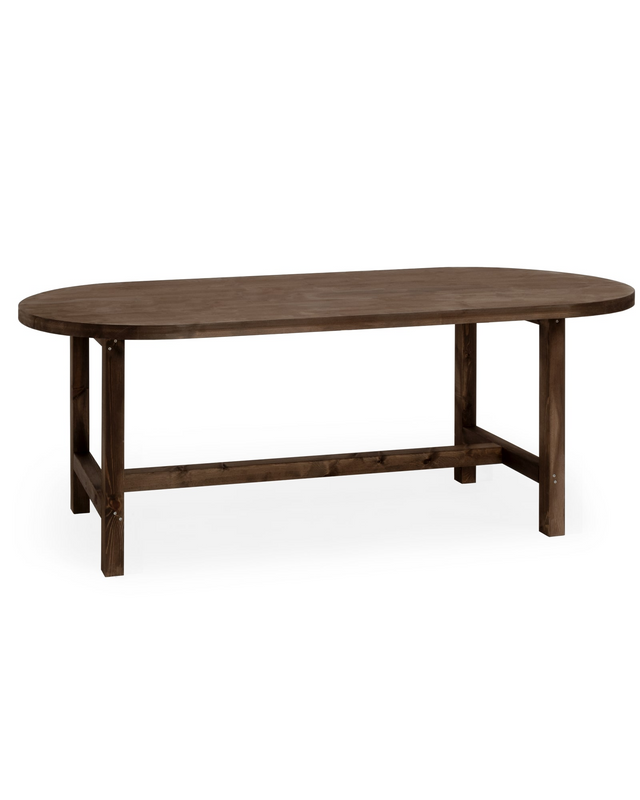 Table de Salle à Manger Japandi en Bois de Sapin 160x75cm – Olivia