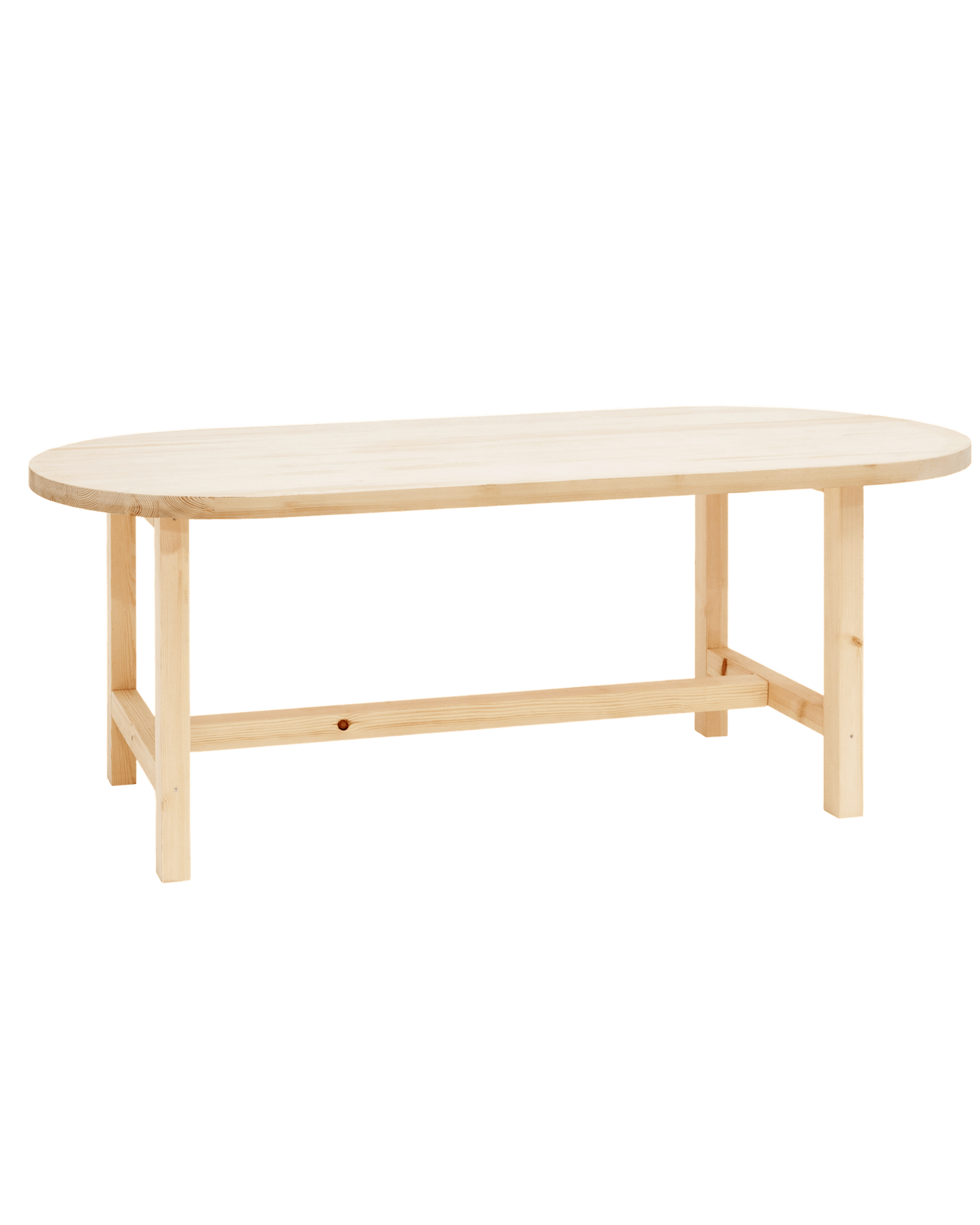 Table de Salle à Manger Japandi en Bois de Sapin 160x75cm – Olivia