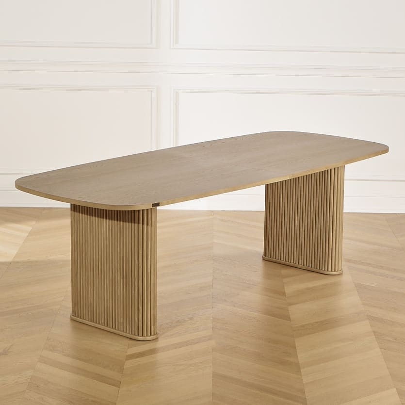 Table à Manger Japandi en chêne rectangulaire 8/10 couverts – Arthur