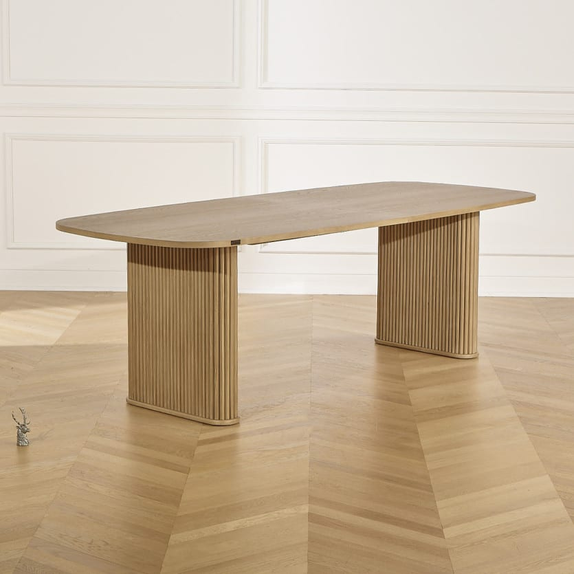 Table à Manger Japandi en chêne rectangulaire 8/10 couverts – Arthur