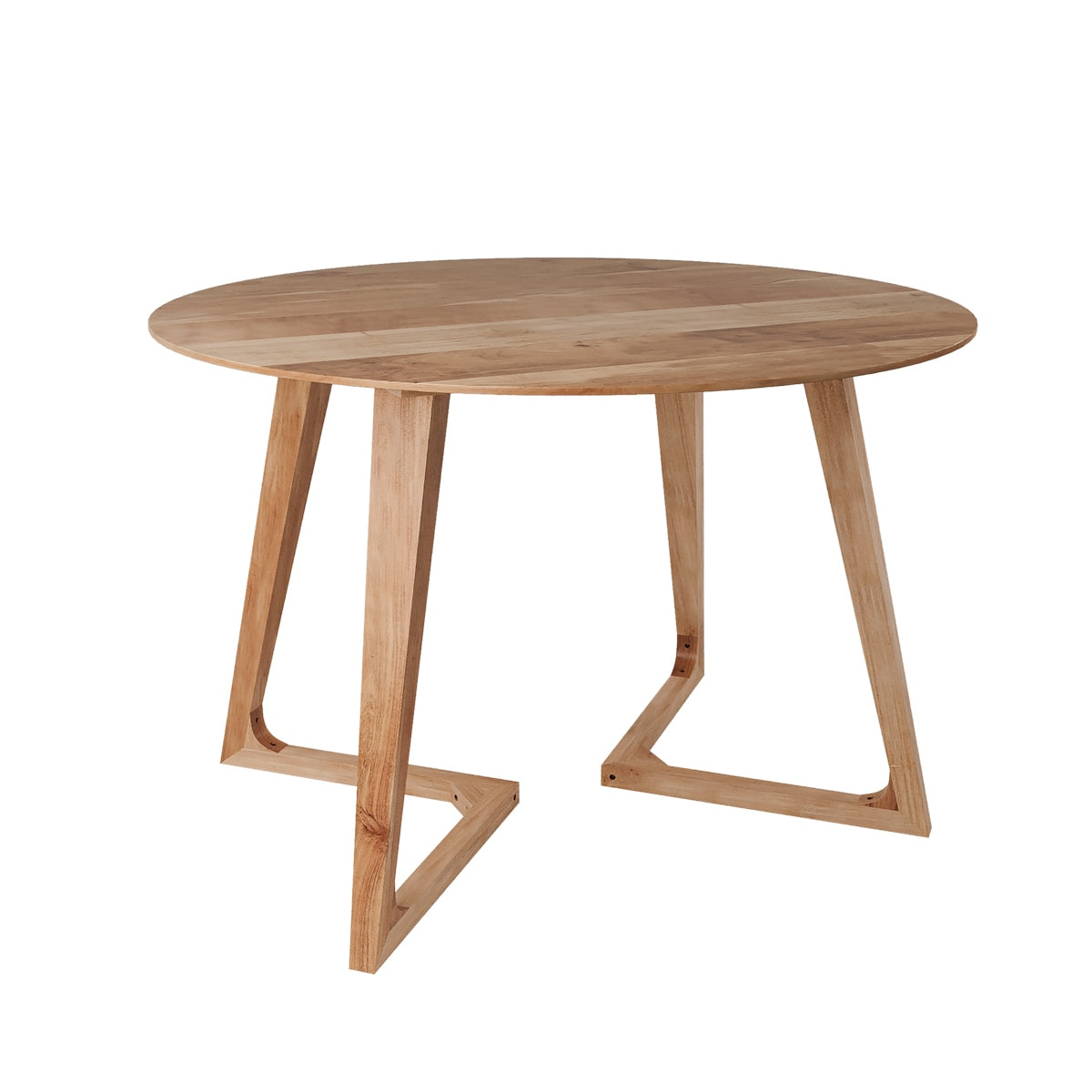 Table Ronde Japandi en Bois d'Acacia D115 cm – Iguana