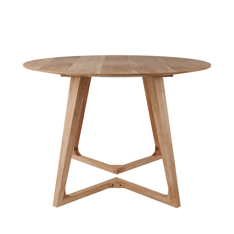 Table Ronde Japandi en Bois d'Acacia D115 cm – Iguana