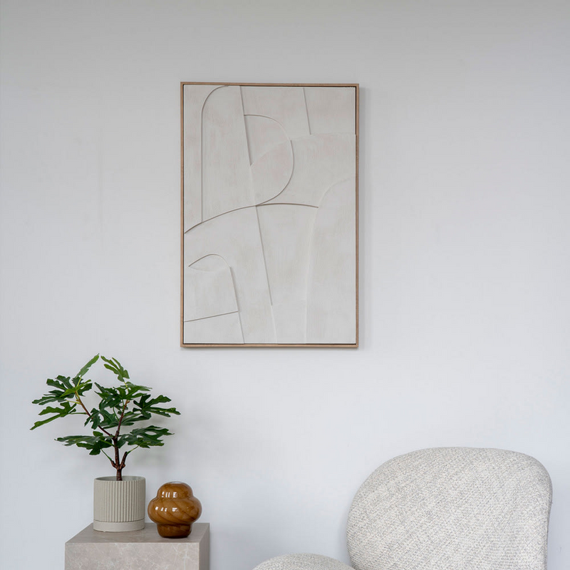 Tableau Blanc Japandi contemporain – Madeline