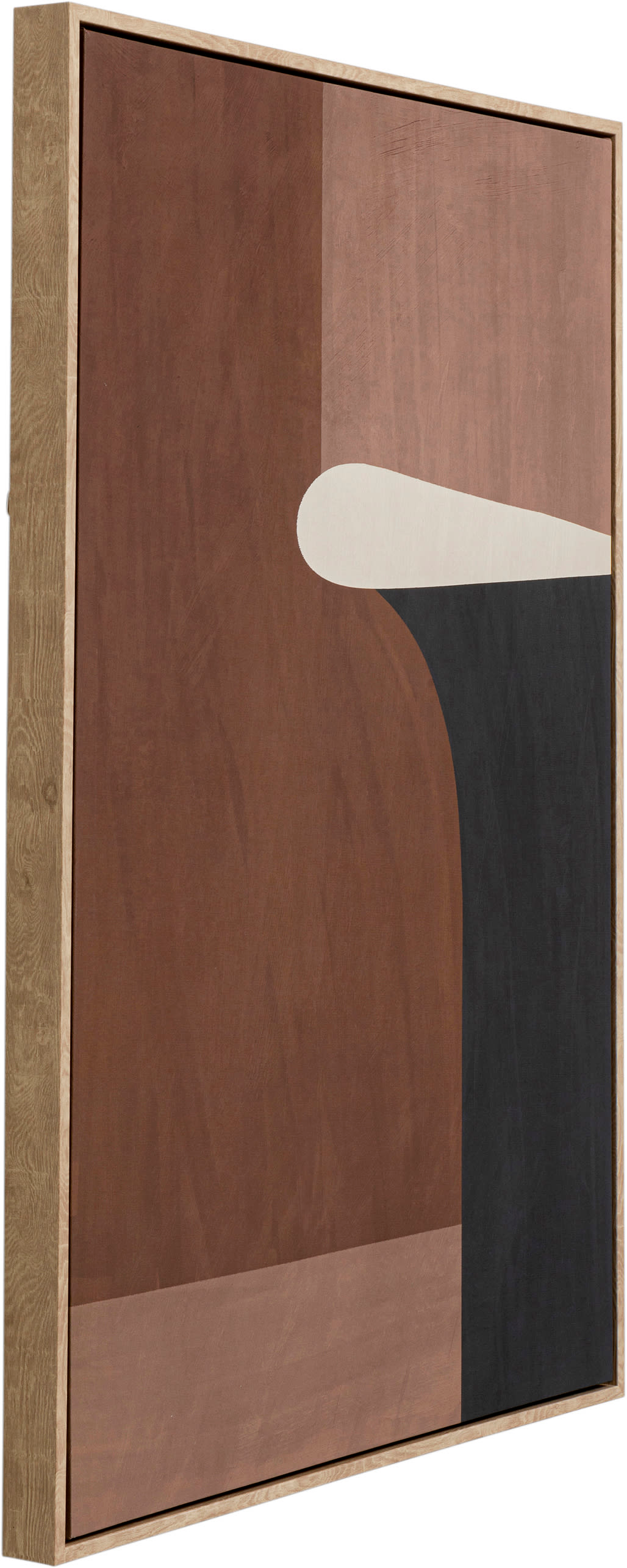 Tableau en Polyester Marron et Noir Japandi 63x93 – Classic