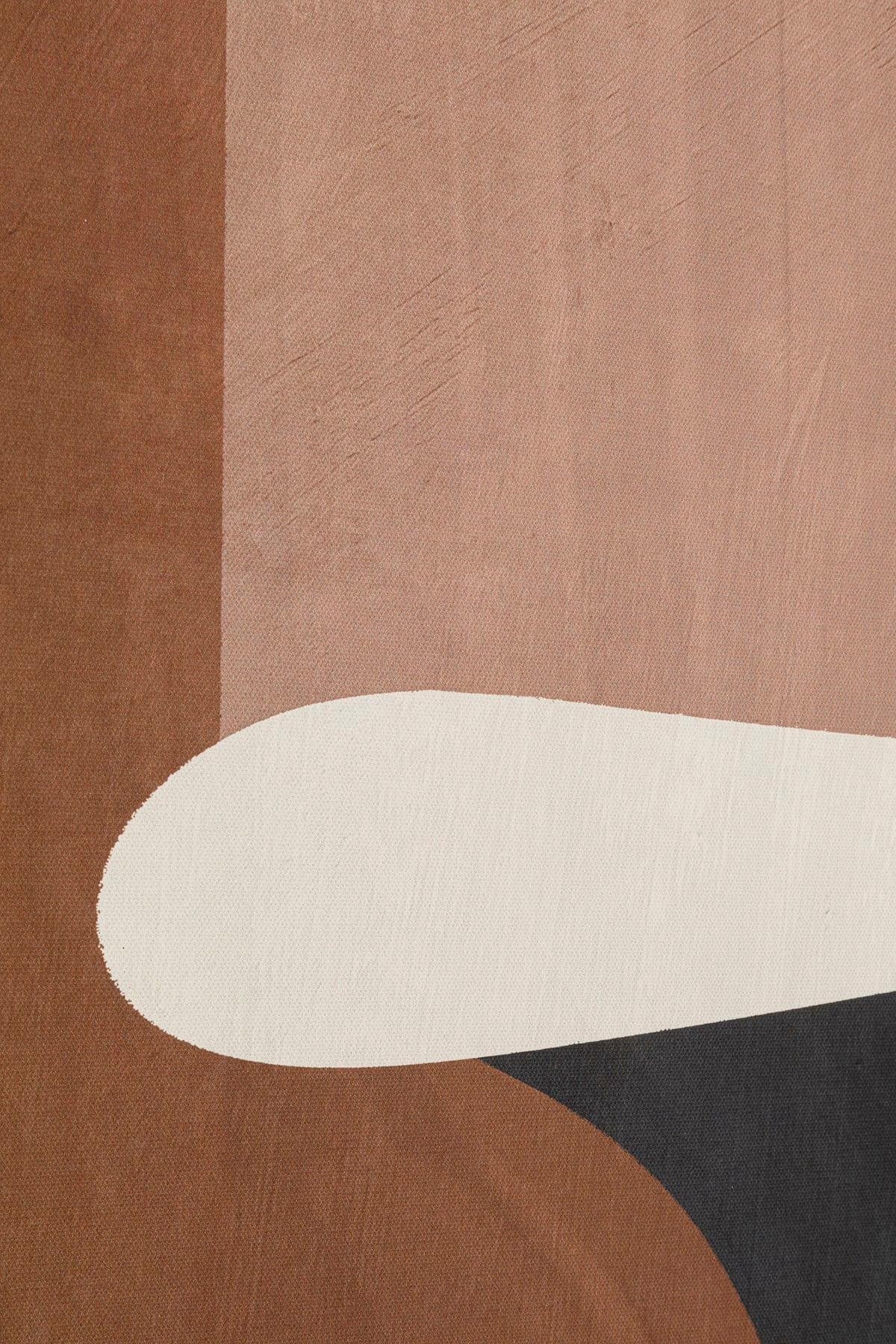 Tableau en Polyester Marron et Noir Japandi 63x93 – Classic