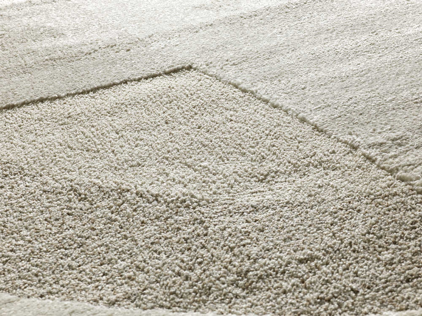 Tapis Japandi à motifs géométriques gaufrés crème 160x230 cm – Verona