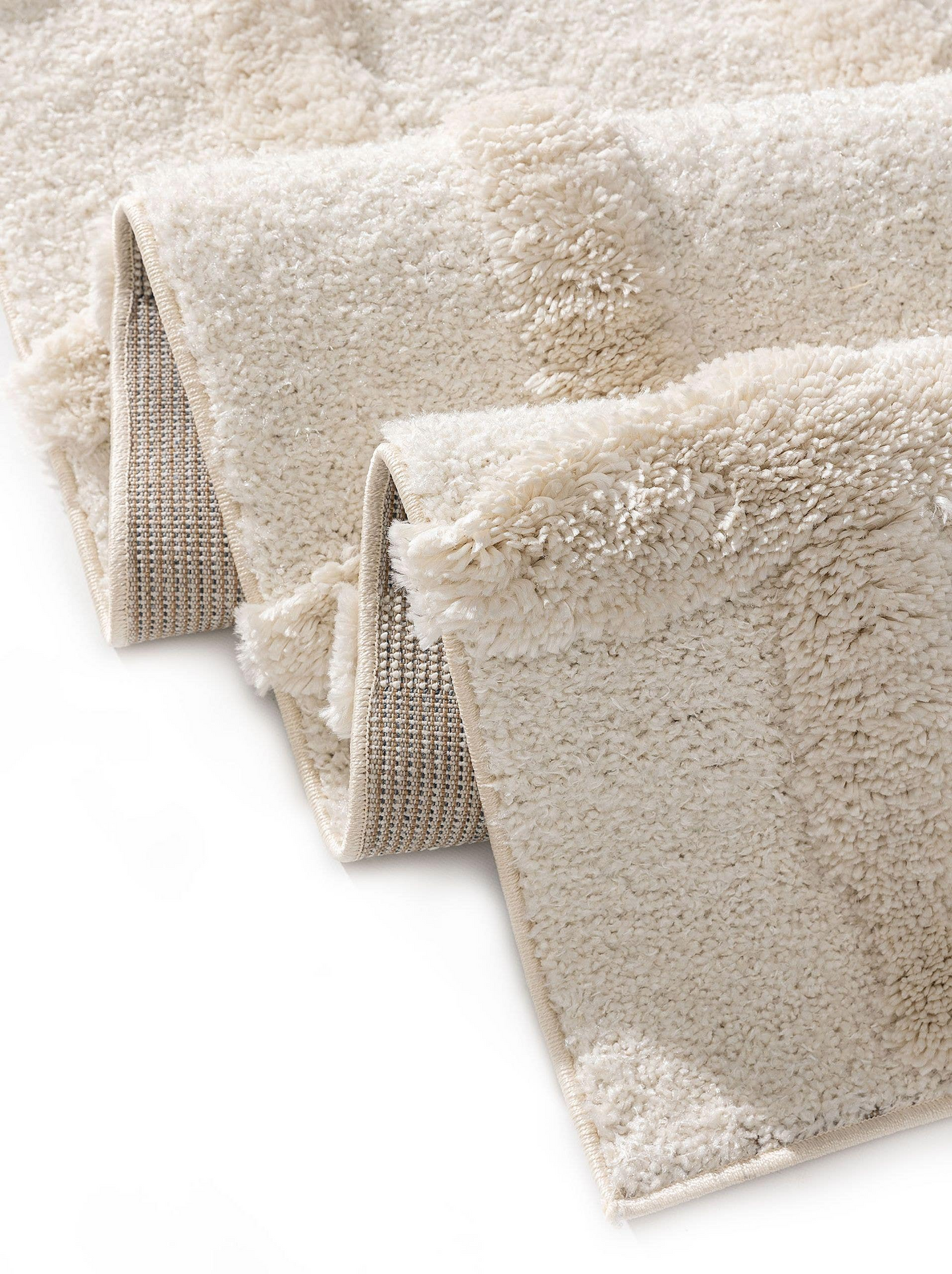 Tapis à poils longs Japandi crème 80x150 – Tibo