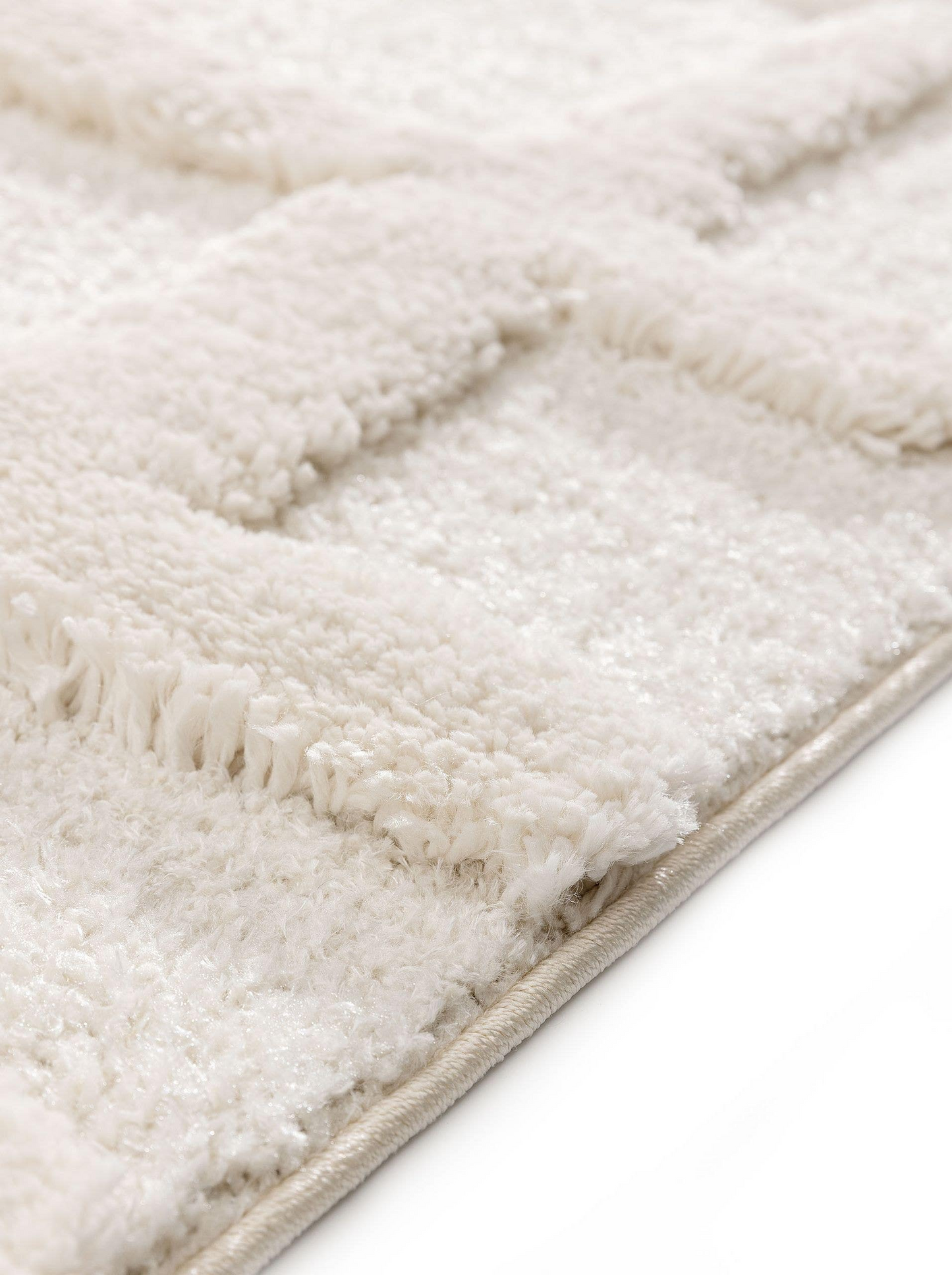 Tapis à poils longs Japandi crème 80x150 – Tibo