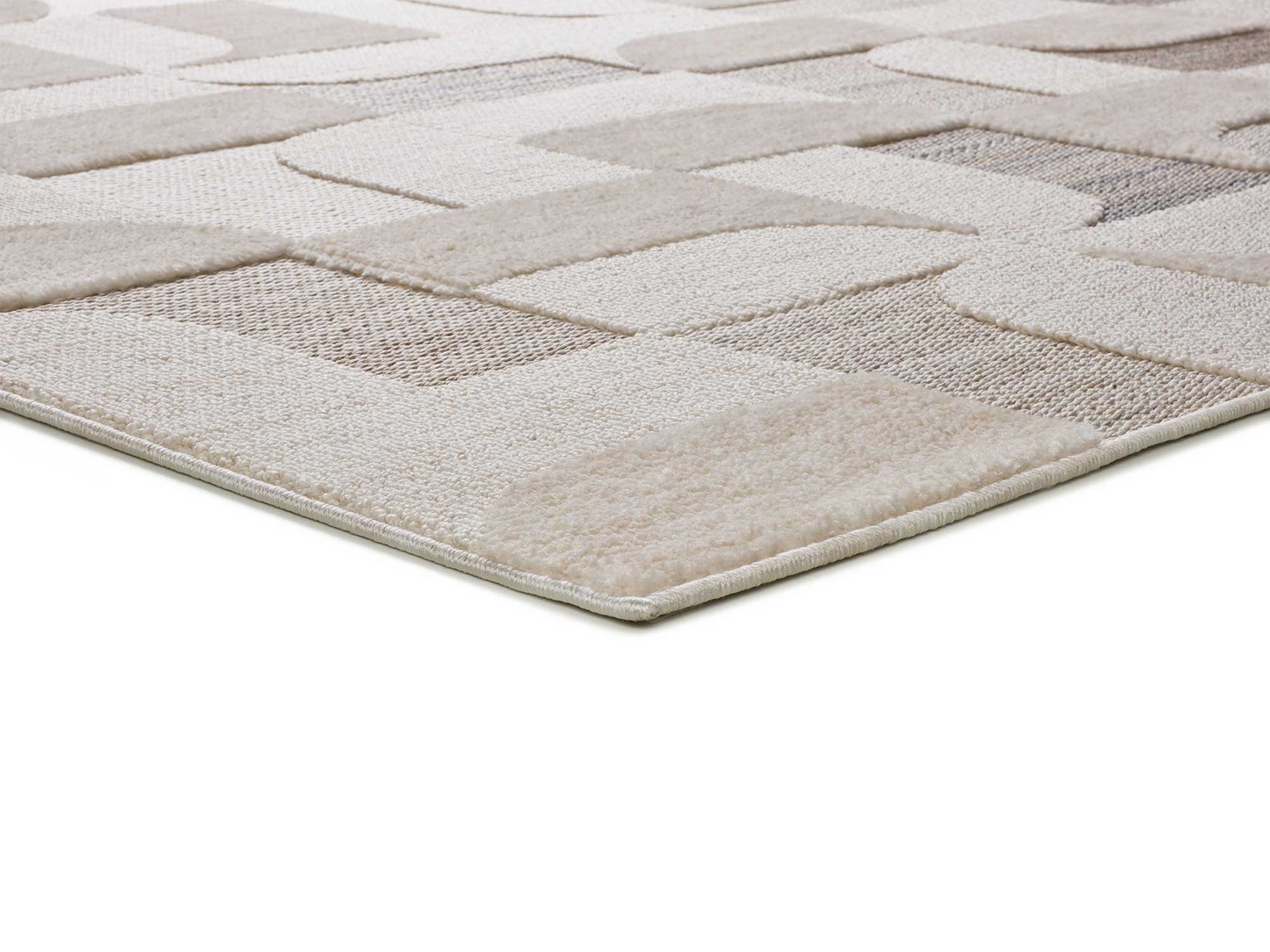 Tapis à Relief Japandi style ethnique beige 154x230 cm – Element