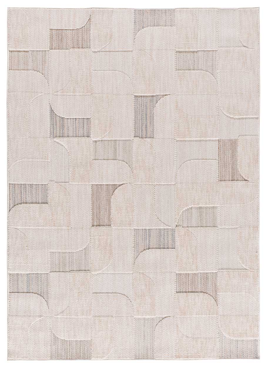 Tapis à Relief Japandi style ethnique beige 154x230 cm – Element
