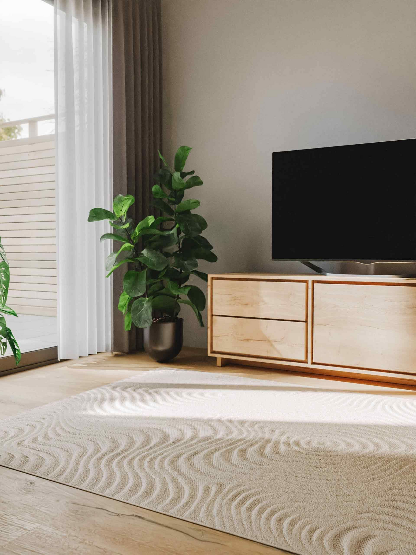 Tapis Crème Japandi 120x170 – Leo