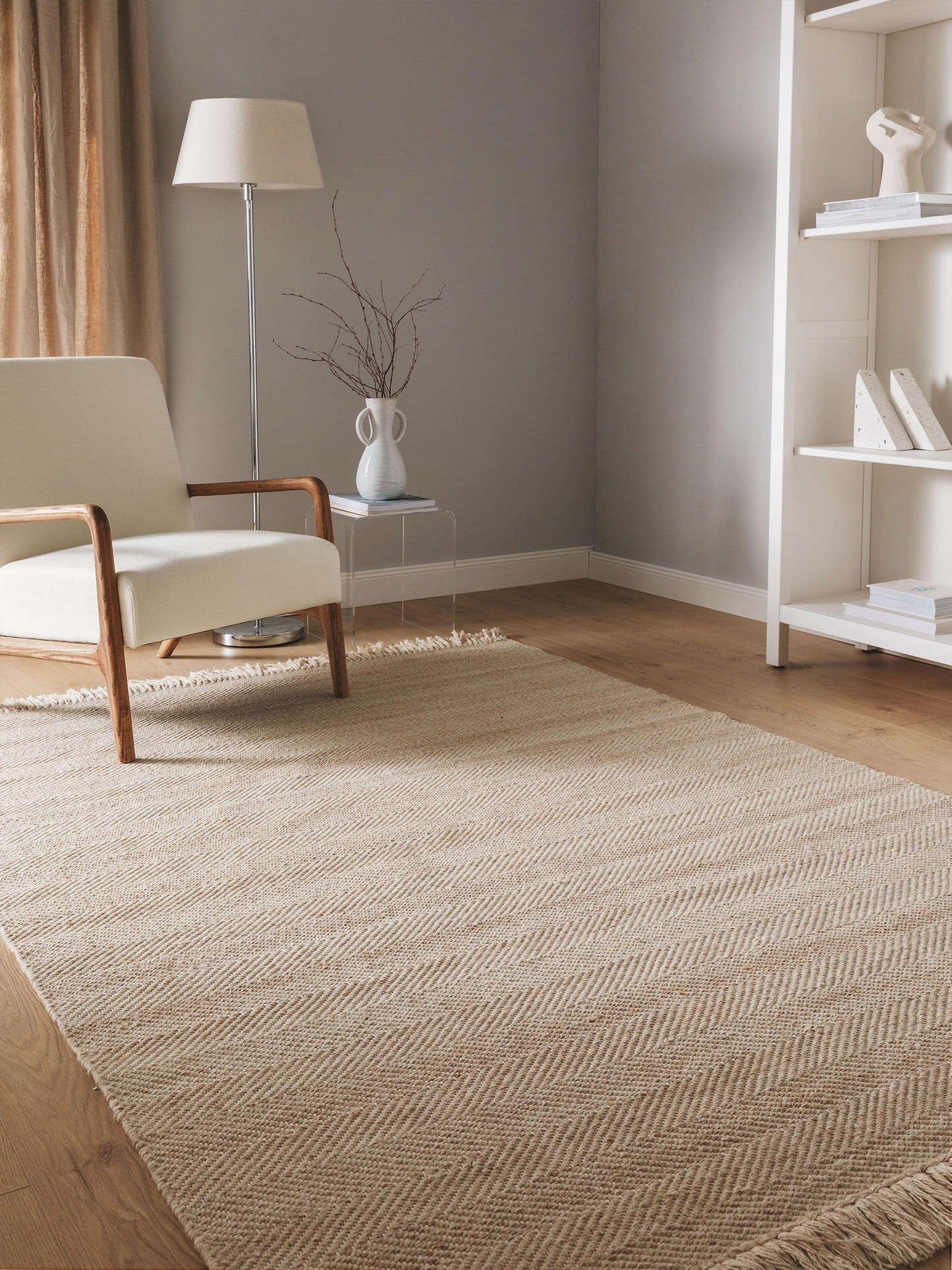 Tapis de Laine Japandi crème 200x300 – Lars