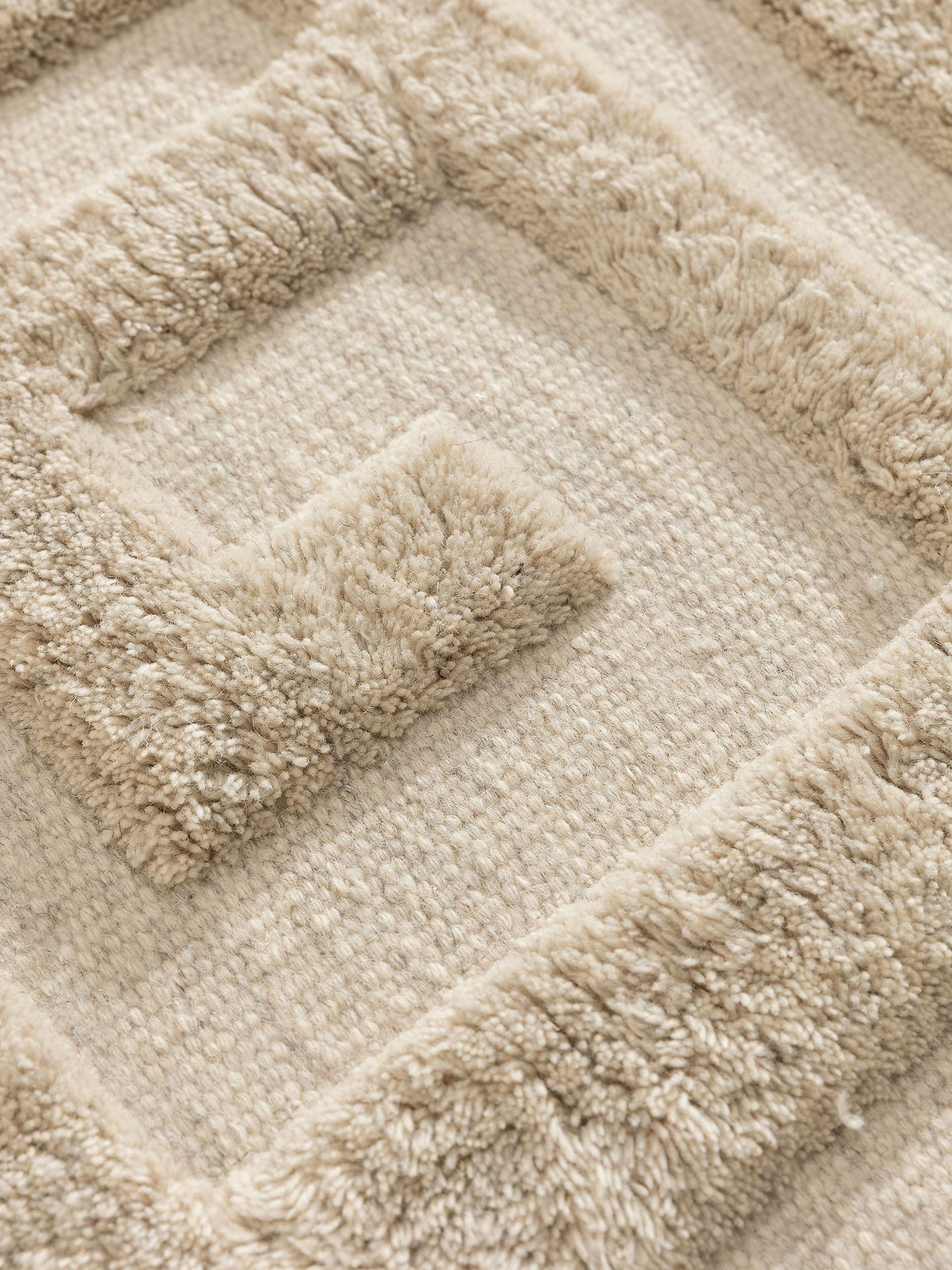 Tapis de Laine Japandi Crème 160x230 – Minos