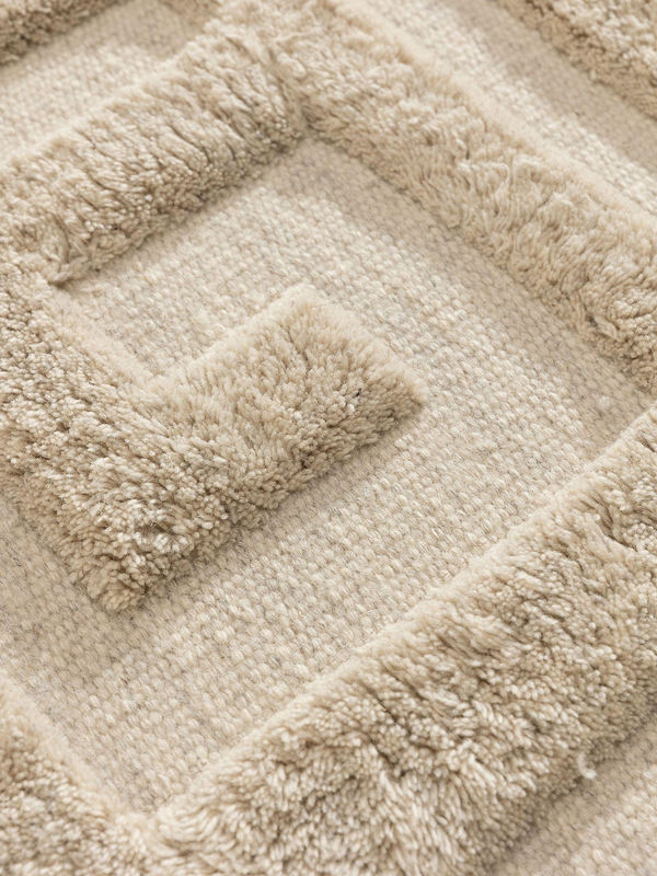 Tapis de Laine Japandi Crème 160x230 – Minos