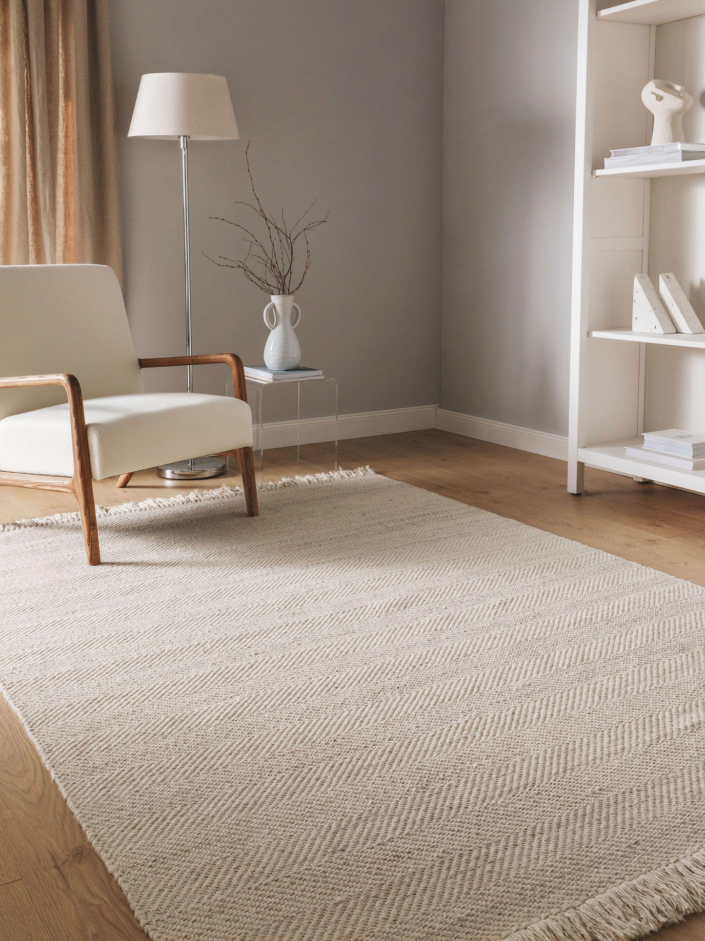 Tapis de Laine Japandi crème 200x300 – Lars