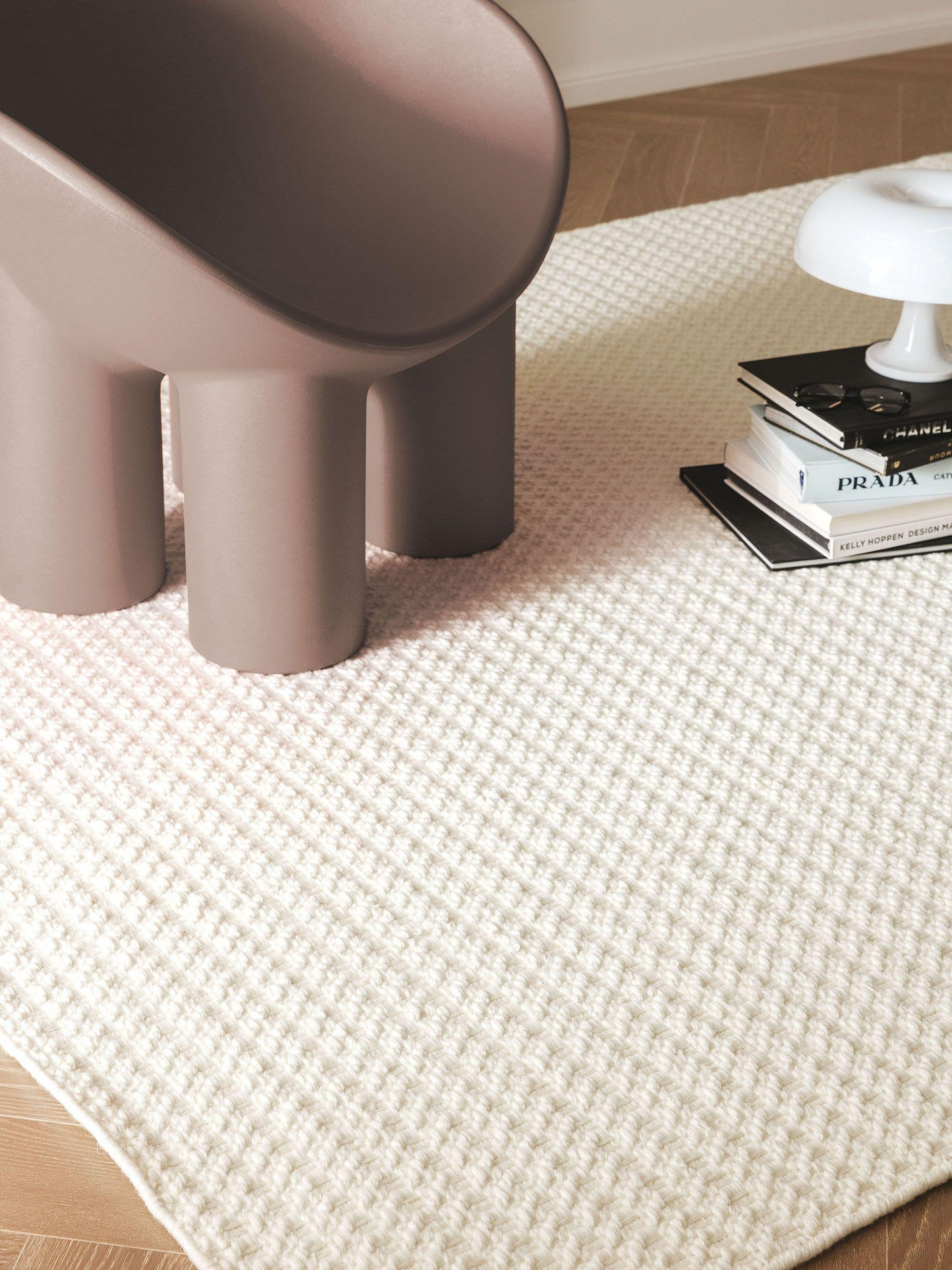 Tapis Japandi laine crème 200x300 – Hera