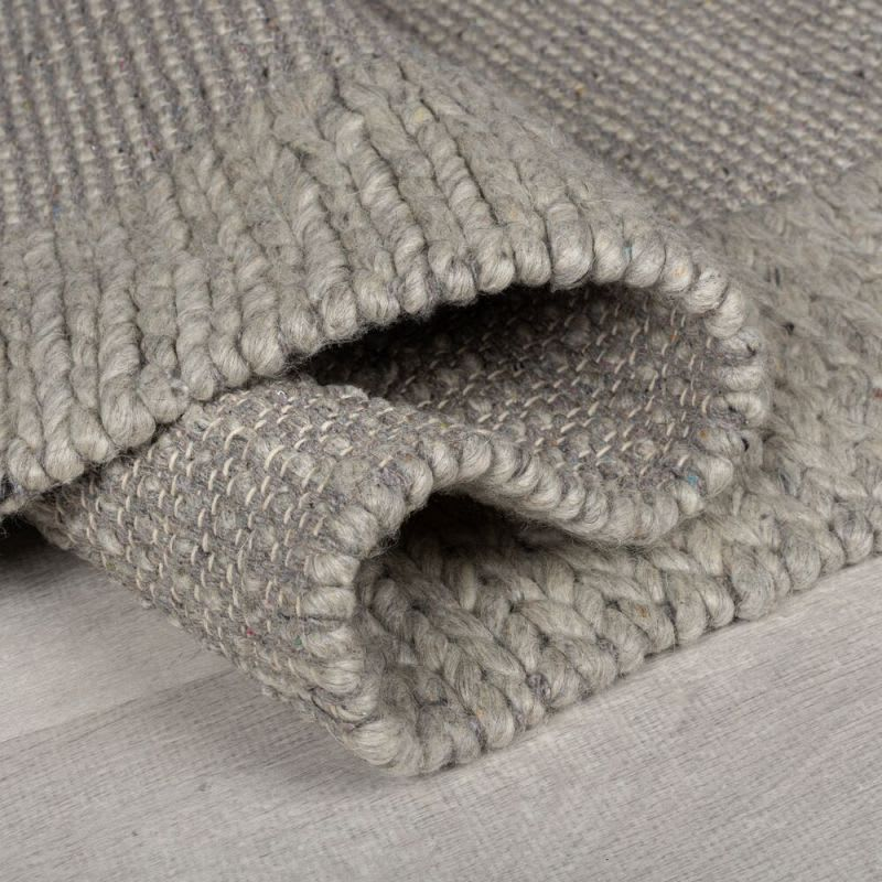 Tapis en Laine Gris Japandi 120 x 170 – Plait
