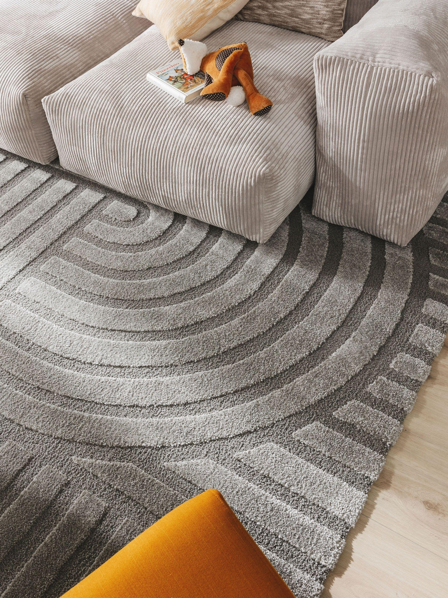 Tapis Gris Japandi 120x170 – Eve