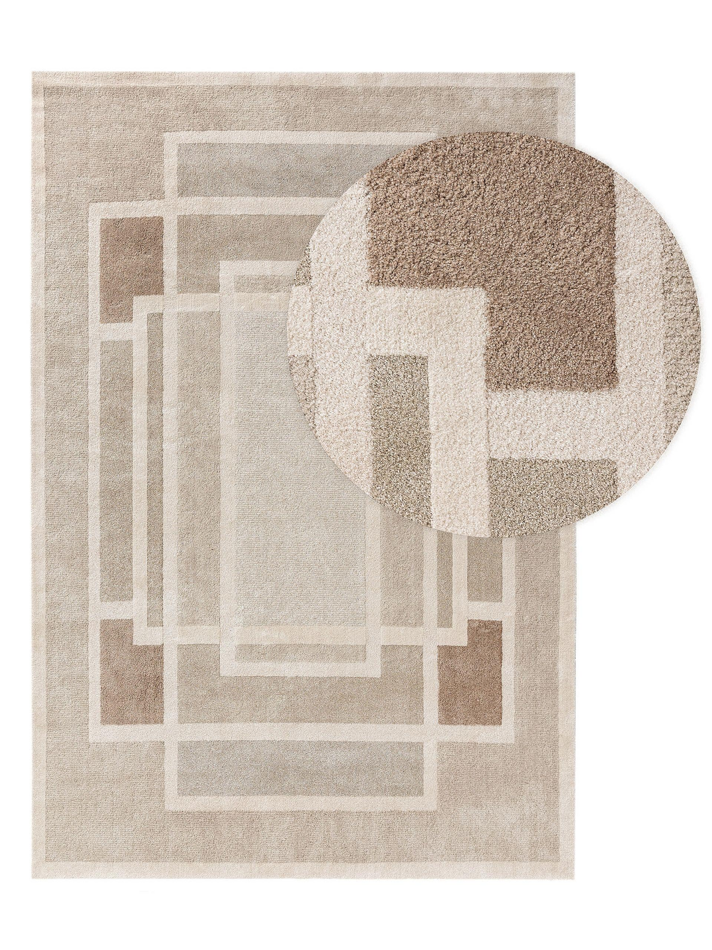 Tapis Japandi multicouleur 240x340 – Ash