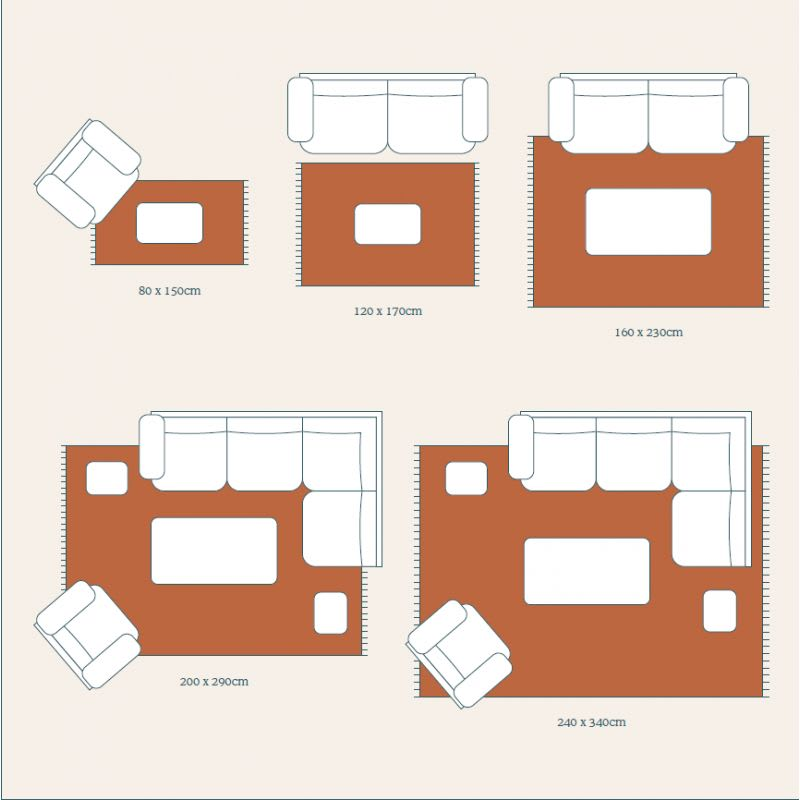 Tapis Japandi en laine beige lignes marron 160 x 230 – Swirl