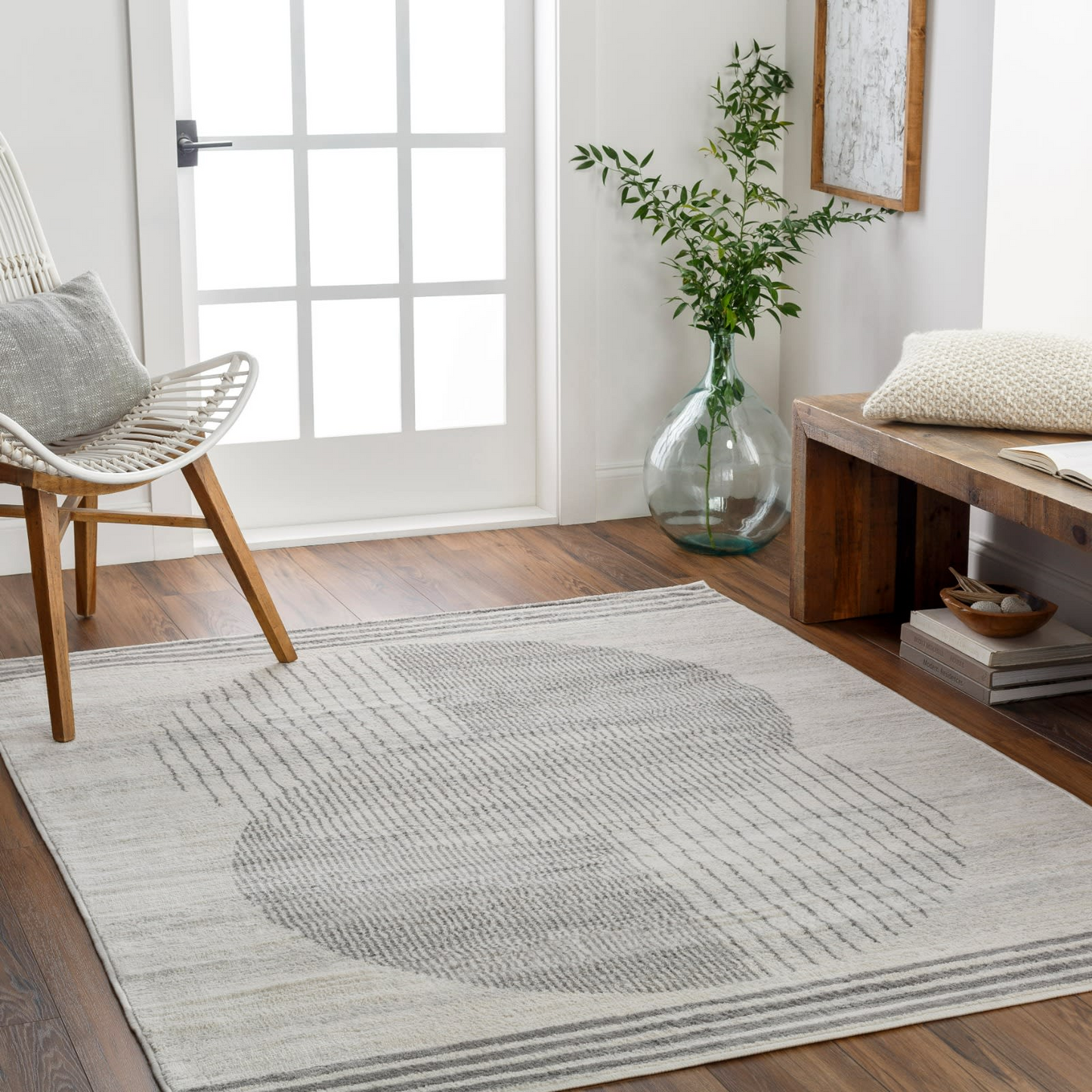 Tapis Japandi scandinave moderne beige/brun 160x215 – Enso2