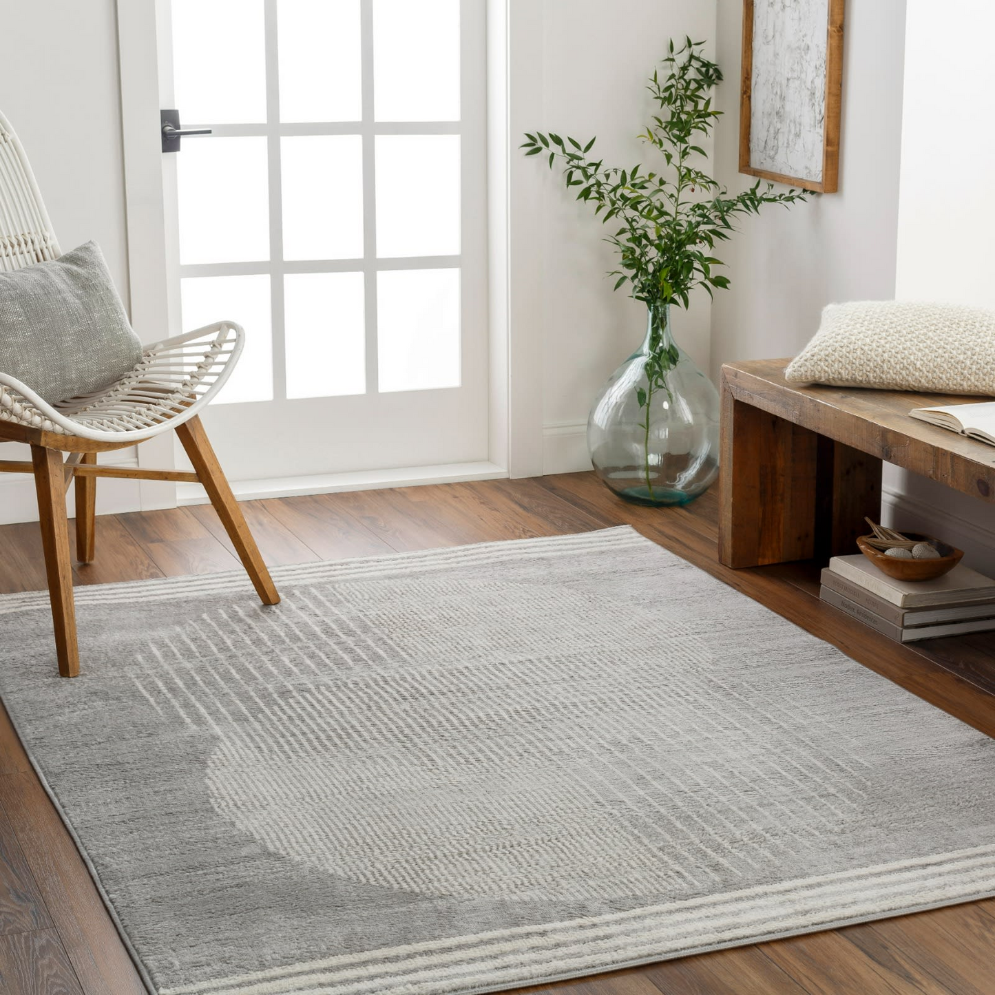 Tapis Japandi scandinave moderne beige/brun 160x215 – Enso2