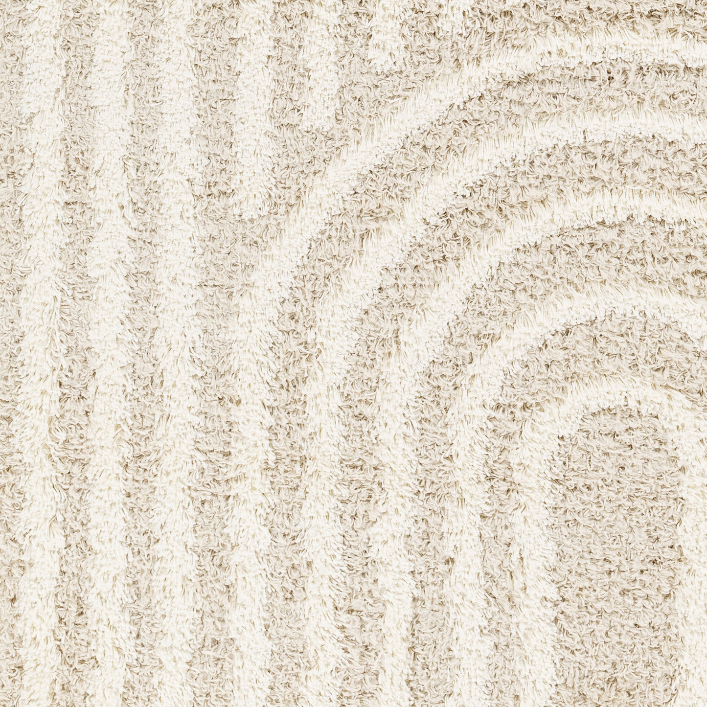 Tapis Shaggy Japandi scandinave blanc/beige 160x220 – Christina