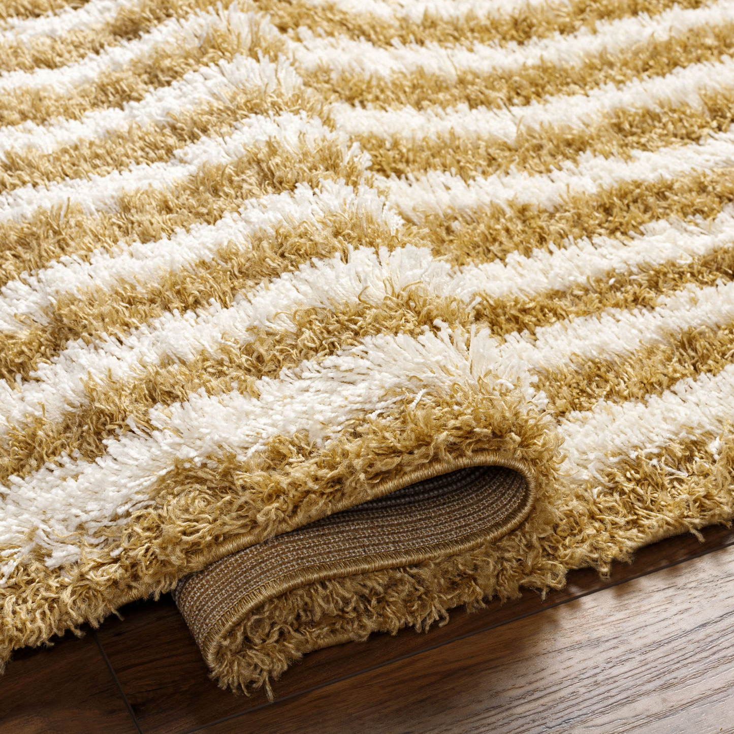 Tapis Shaggy Japandi scandinave blanc/beige 160x220 – Christina