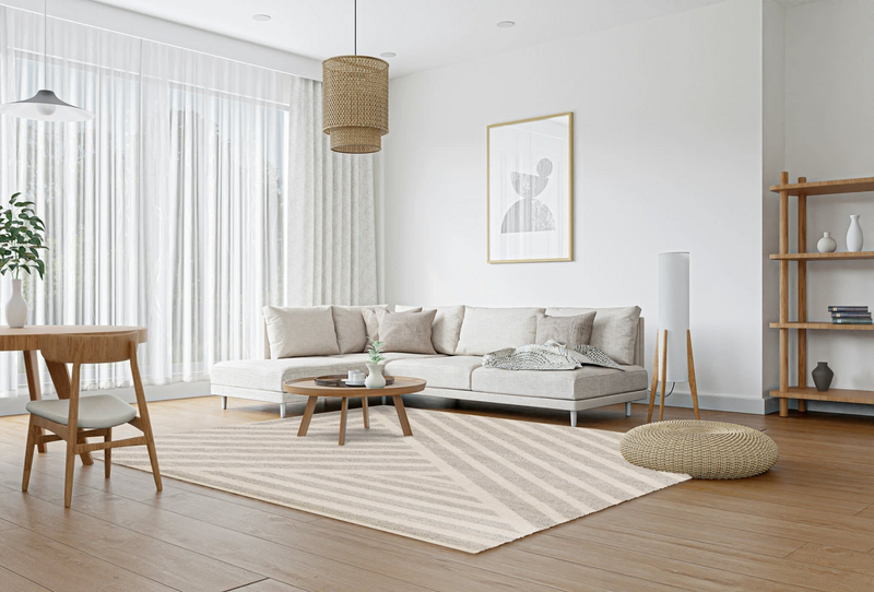 Tapis ultra doux Japandi style scandinave 120 x 170 – Renhet