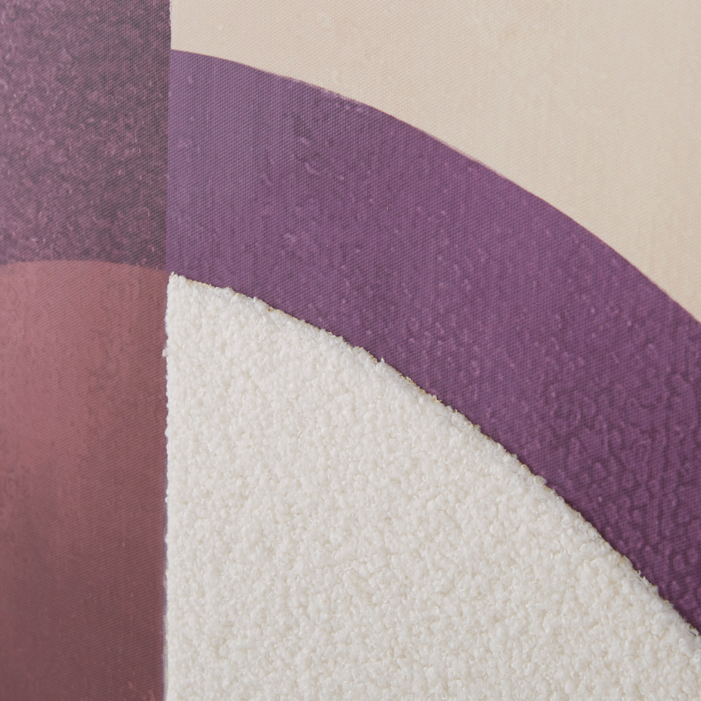 Tableau Japandi abstrait beige, violet et blanc 90x120 – Arka