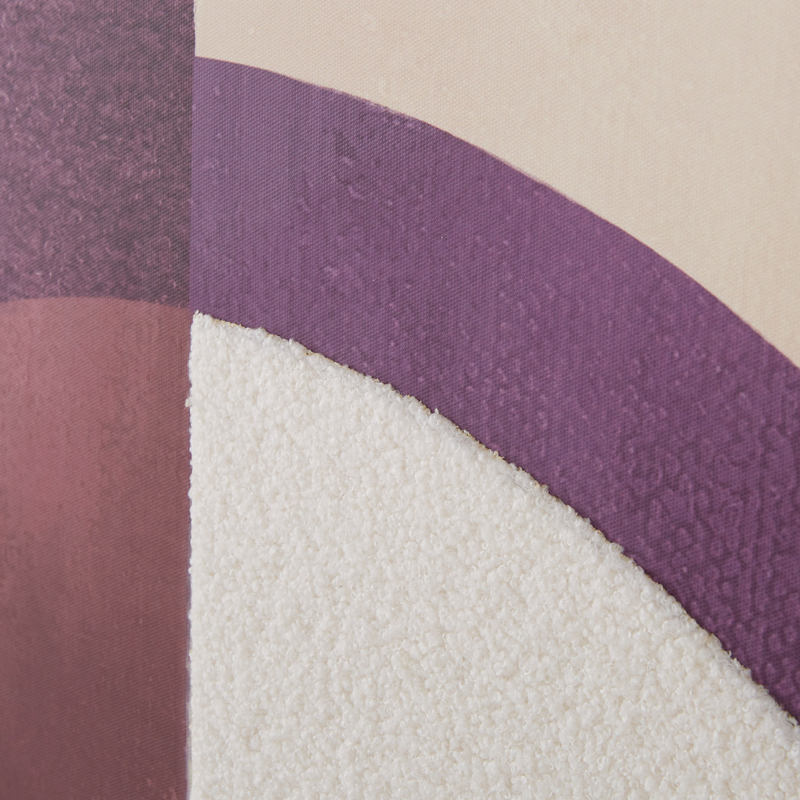 Tableau Japandi abstrait beige, violet et blanc 90x120 – Arka