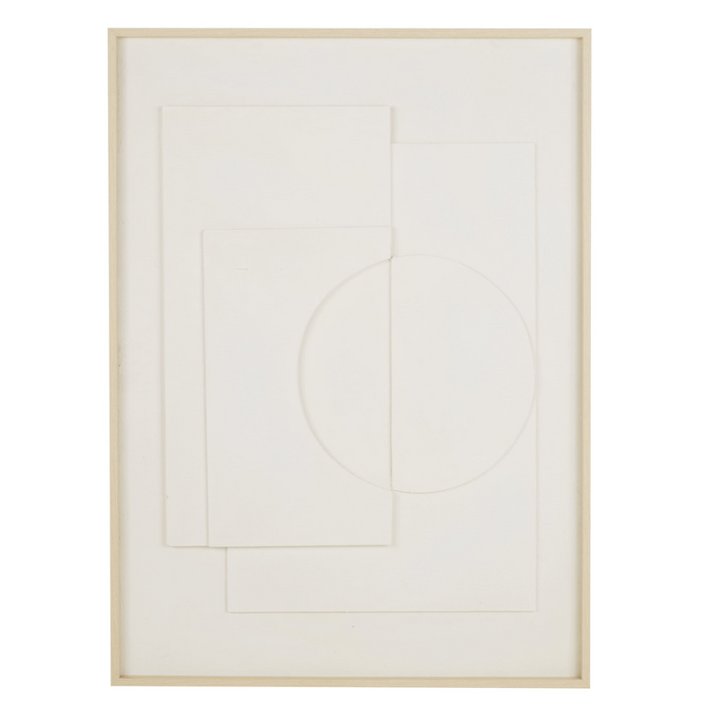 Tableau Japandi abstrait écru 80x110 – MARLON