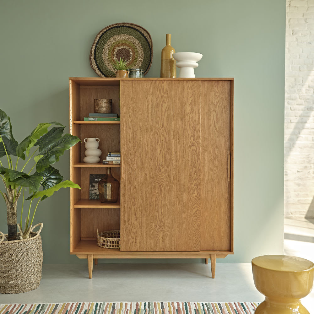 Vase en grès Japandi H22 – Beige