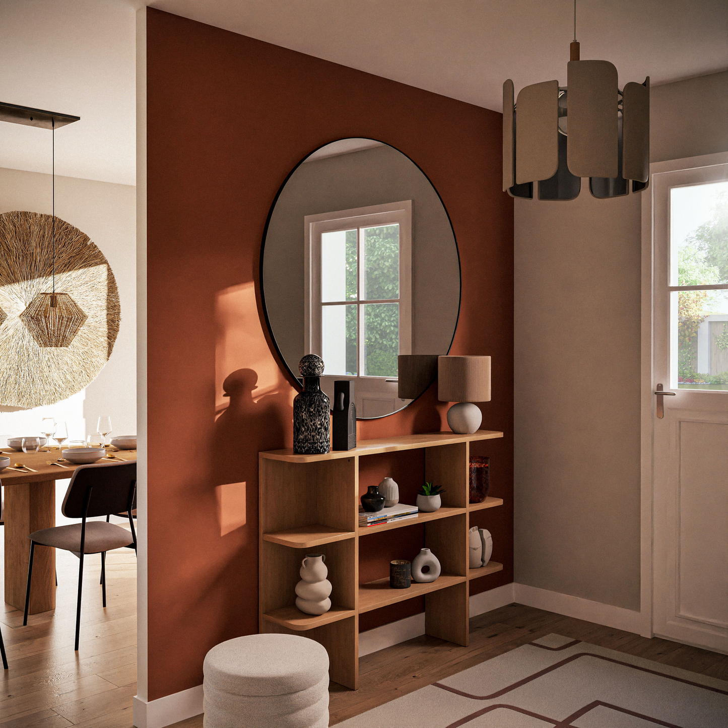 Vase en grès Japandi H22 – Beige