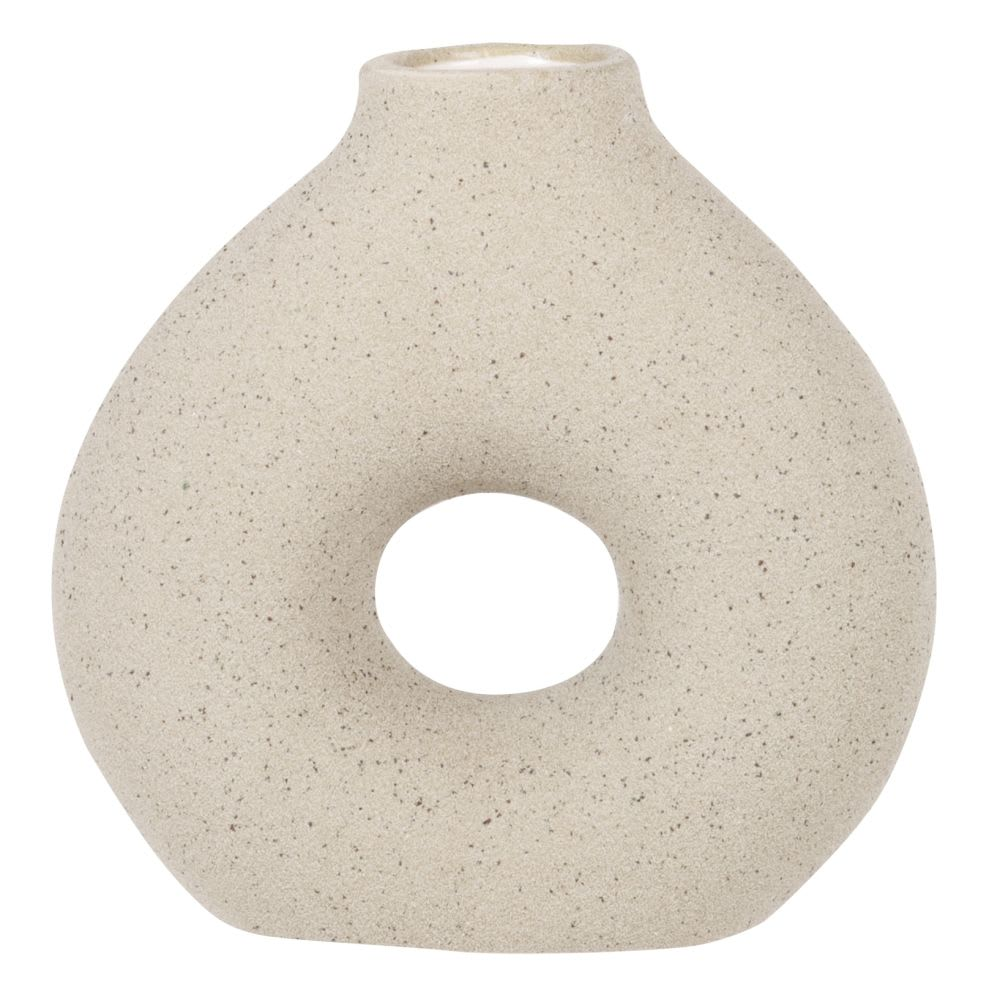 Vase Japandi en grès gris H19 – Vase en grès gris H19
