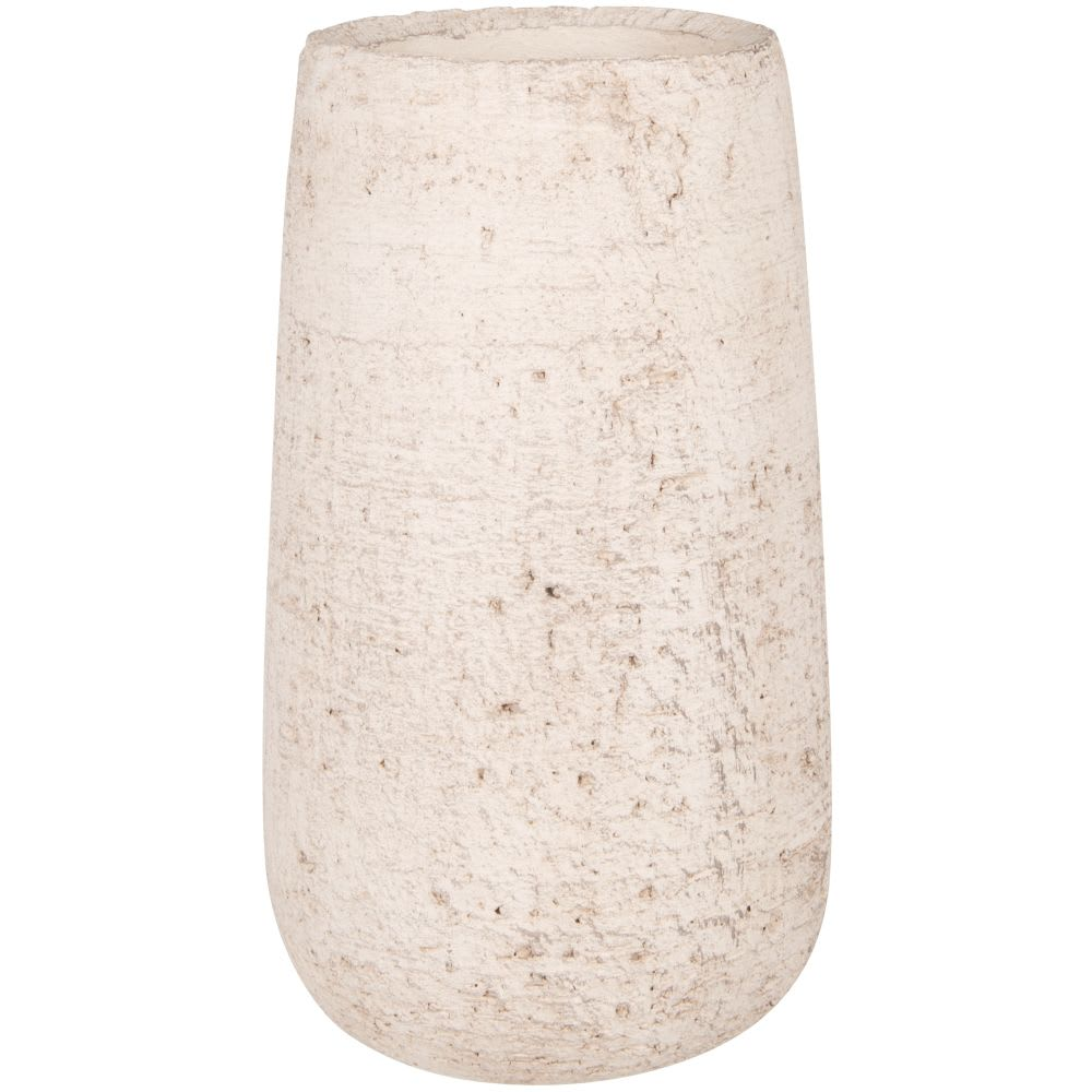 Vase Japandi en terre cuite gris chiné H25 – Vase en terre cuite gris chiné H25