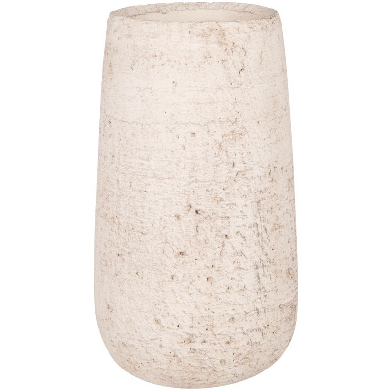 Vase Japandi en terre cuite gris chiné H25 – Vase en terre cuite gris chiné H25