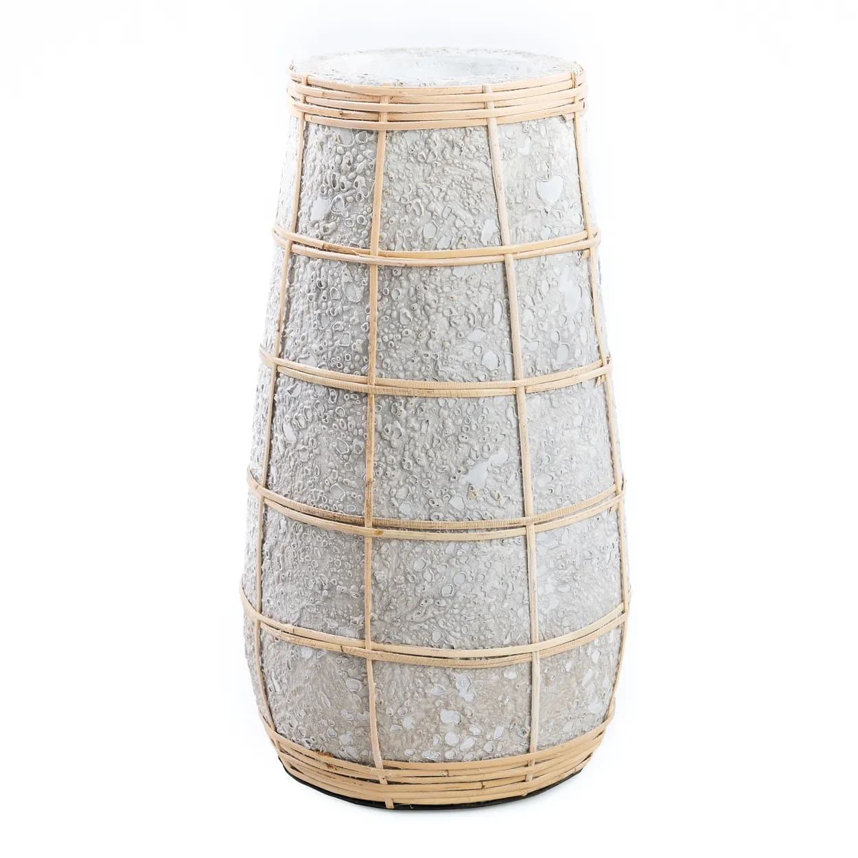 Vase en terre cuite Japandi gris naturel H31 – CUTIE